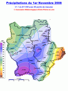 Precipitation 1er Novembre